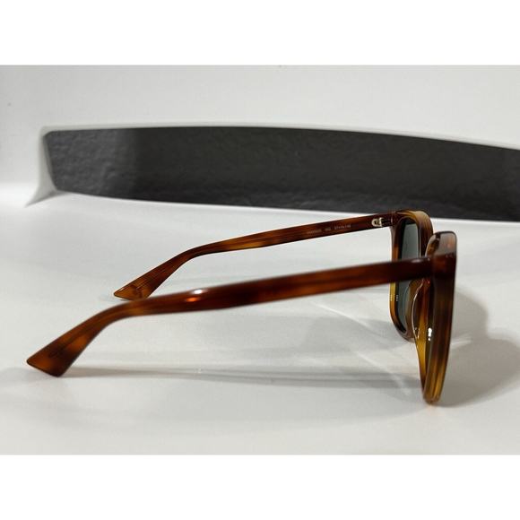 GUCCI GG0022S-002 Women's Cateye Sunglasses Havana Tortoise Gold Logo/Green 57mm - Picture 9 of 15